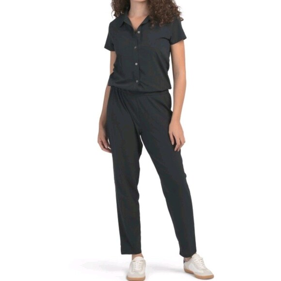 Oiselle Benjamina Athletic Jumpsuit Short Sleeve One Piece Size XS $112 - Picture 1 of 2
